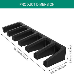 3 Slot Durable ABS Wall Mounted Hunting Storage & Display Rack for <b>Magazines</b> Male Use 22.2x7.8x3.6cm - Product Image 6