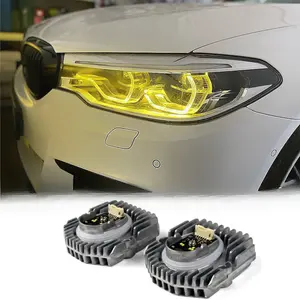 CSL DRLs LED-Tagfahrlichter Modulbrett Chips für BMW G30 Gelb DRL 520i 530i 540i Adapter Scheinwerfer 2017-2020