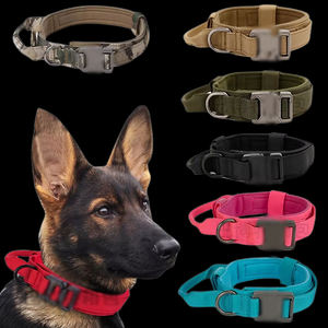 Collier de dressage réglable pour grand chien avec néoprène en nylon rembourré et petit quantité minimale de commande à double verrouillage à dégagement rapide - Product Image 2