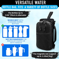 Porte-bouteille magnétique personnalisé avec logo pour sac de sport, pochette magnétique, aimant métallique, sac de sport