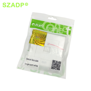 <span class=keywords><strong>2</strong></span> cổng mạng kép <span class=keywords><strong>faceplate</strong></span> ổ cắm mặt tấm bụi màn trập 86mm * 86mm ABS tấm Tường cho CAT5e CAT6 RJ45 không có cú đấm mô-đun - Product Image 5