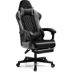 Chaise de jeu économique pour PC, style course, avec siège pivotant à 360 degrés pour les joueurs débutants - Product Image 1