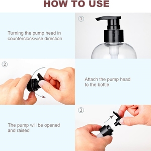 Trong Suốt 150Ml Nhựa Bơm Chai Tái Sử Dụng Rỗng Lotion Xi Lanh Cho Dầu Gội Đầu Gel Tắm Mặt Kem Lỏng Xà Phòng-Bơm Lại - Product Image 3