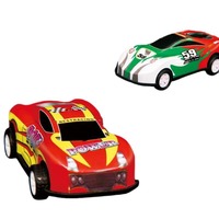 Mini Doodle 6.8CM Miniature Moulé Sous Pression En Plastique Friction Pull-Back Racing Car Model Toys Set Comprend Avion Véhicule