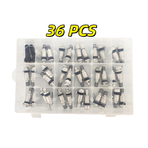 36 Pièces de Tiges de <span class=keywords><strong>Valve</strong></span> TPMS en Alliage d'Aluminium Robuste à Encliquetage, Fourniture en Gros de Valves Sans Chambre à Air pour la Réparation des Pneus de Voiture et le Remplacement du Capteur - Product Image 3