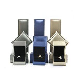 RINNTIN JB14 PU Leather Ring Necklace Bangle Bracelet Trang Sức Set Bao Bì Hộp Joyas Trường Hợp Lưu Trữ Trang Sức Hiển Thị - Product Image 2