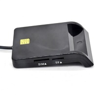 Lecteur de carte à puce USB CAC, Support SD TF SIM