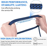 Colorful Blue Patch Electric Guitar Cable Low Noise Oxygen-free Copper Core Custom Length Fast Shipping
