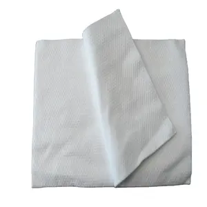 White plain disposable hairdressing towels in spunlace viscose non woven fabric