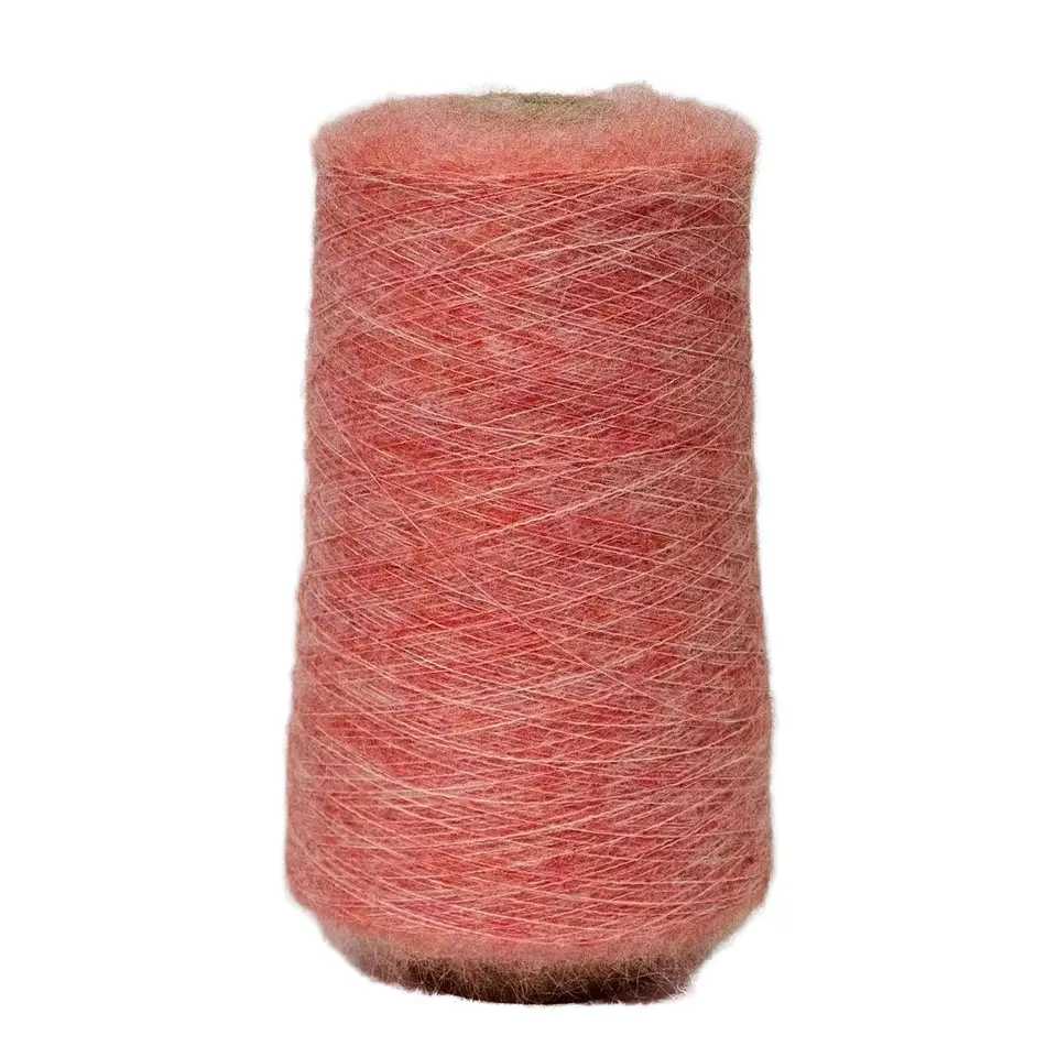 30% Wool 30% Kid-Mohair 40% Nylon 1/12.5NM Melange Yarn Fancy Blended Yarn for Sweaters