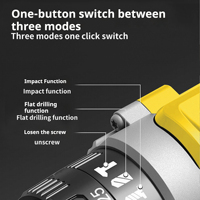 Nouvelle perceuse sans fil multifonctionnelle de qualité industrielle, kit combiné de perceuse électrique Craftsman, ensemble d'outils pour le travail du bois et la construction