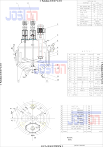 Joston tốc độ cao thép không gỉ khuấy Tank nhiều khuấy Loại sưởi ấm cho sô cô la mật ong xử lý thực phẩm động cơ bánh răng - Product Image 5