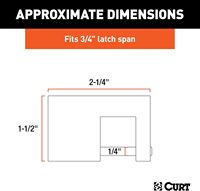 AMBITION Master Lock 605DAT Manille 15/16 po de longueur x 7/16 po de largeur intérieure, 2 po de largeur du corps, serrure à coupleur en laiton massif