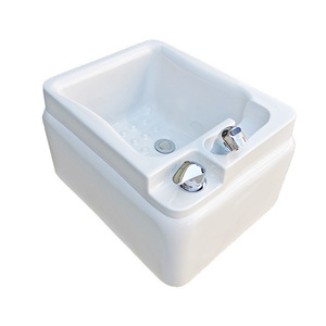 <b>White</b> <b>Acrylic</b> Pedicure Basin Foot Spa Wash Basin Massage Foot Sink for Salon and Home Use - Product Image 3