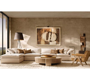 Ensemble canapé d'angle modulaire moderne en tissu Mobilier de maison Canapé de luxe Canapés de salon - Product Image 1