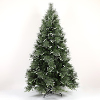 Pohon Natal PE Buatan dengan Salju Tiruan 120-240cm Grosir untuk Dekorasi Rumah, Taman, Kantor, Hotel, Pesta, dan Pajangan Komersial