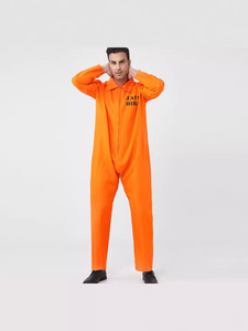 Adult Halloween Costume Orange <strong>Prison</strong> <strong>Uniform</strong> Cosplay Costumes - Product Image 4