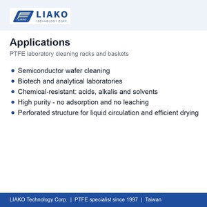 PTFE Cleaning <b>Rack</b> 4 Inch Premium Large Series <b>G</b> Wafer Cleaning Basket LPTHL-G004 - Product Image 4