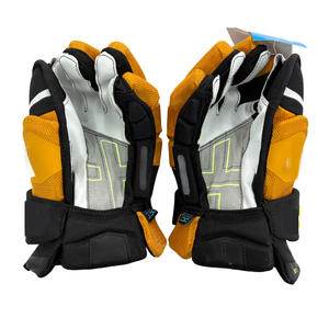 Guante de <span class=keywords><strong>Hockey</strong></span> Amarillo y Negro Resistente en Oferta, Equipo de Entrenamiento Cómodo, Guante de <span class=keywords><strong>Hockey</strong></span> sobre Hielo - Product Image 4