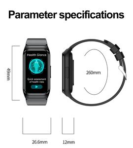 Touchscreen Smart Watch Band Temperatur überwachung Druckmessung, TK75 Health Fashion Uhren Reloj Inteli gente - Product Image 6