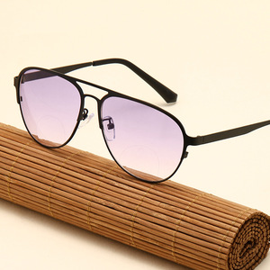 Gafas de lectura bifocales clásicas, gafas de sol degradadas <span class=keywords><strong>para</strong></span> hombres <span class=keywords><strong>para</strong></span> <span class=keywords><strong>ver</strong></span> gafas de sombreado UV cercanas y lejanas - Product Image 2