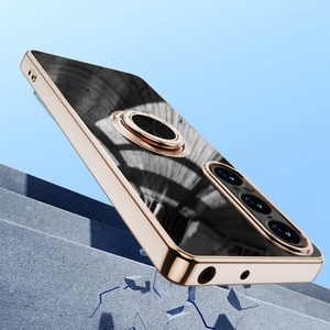 Étui de protection en TPU souple galvanisé 6D avec anneau de support de béquille Étui de téléphone portable pour <span class=keywords><strong>Sony</strong></span> <span class=keywords><strong>Xperia</strong></span> <span class=keywords><strong>1</strong></span> VII Couverture arrière - Product Image 2