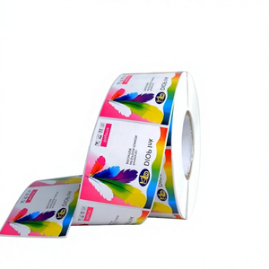 Etiquetas Autoadhesivas de Papel Kraft, Pegatinas Personalizadas Impermeables, Rollo de Sellado Transparente, Logotipos Impresos, Publicidad - Product Image 2