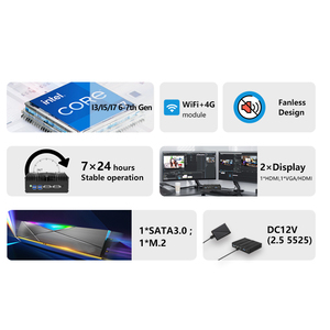 PC Industrial Integrado Intel Core <span class=keywords><strong>I7</strong></span>-1255U, 1*SO-DIMM DDR4, 4*USB3.0, 4*USB2.0, 2*Puertos COM, Windows 10/Linux, 2*LAN, WiFi, 1*M.2 SATA SSD - Product Image 5