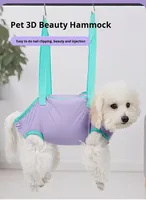Hamac de bain pour animaux de compagnie anti-rayures, respirant, en maille, harnais suspendu pour chien et chat, pour la coupe des ongles, le bain, l'entretien des poils d'animaux