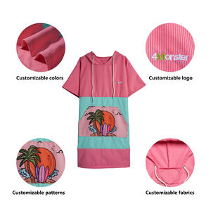 <span class=keywords><strong>Poncho</strong></span> de Toalla con Capucha Personalizado para Surfear, Bata de Playa con Estampado para Adultos - Product Image 4
