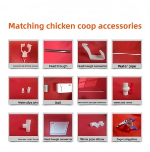Cage à volailles en acier à 3 niveaux et 5 portes, type A, pour 120 poulets/palette, <span class=keywords><strong>poulailler</strong></span> pour poules pondeuses - Product Image 5
