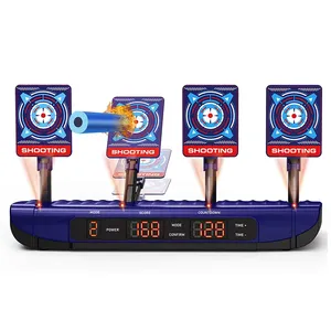 儿童精美礼品玩具室内训练电子射击目标得分自动重置数字目标枪支玩具