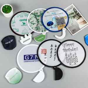 Summer Portable Hand Fans Foldable Girls Plastic Customizable <b>Folding</b> Fan Promotion Gifts - Product Image 1