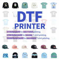 Centre d'impression utilisant une machine d'impression numérique tout-en-un A3 DTF sur film PET pour les boutiques de bricolage personnalisées