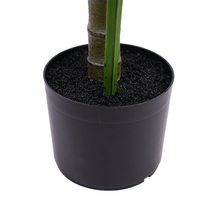 Palmier artificiel courbé de haute qualité de Dubaï, en plastique, résistant aux UV, écologique, vert, 150 cm, pour décoration extérieure