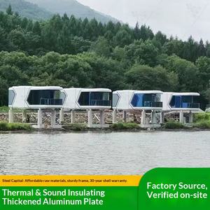 โซลูชั่นการวางแผนแคมป์ในมณฑลซานตง ออกแบบและติดตั้งแคปซูลพักพิงเคลื่อนที่สำหรับคนดังทางอินเทอร์เน็ต พร้อมฉนวนกันเสียงและกันความร้อน - Product Image 1