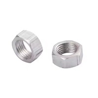 Ultra ringan kecil Hex halus benang Jam tipis mur Jam baja mur mobil balap
