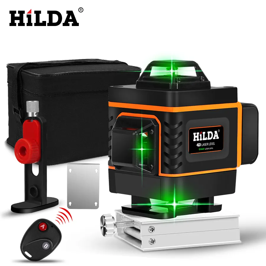 4D Green Self-Leveling 360 degree Horizontal Vertical 16 lines laser level 4D laser level