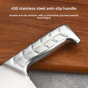 Cuchillo de Cocina de Metal Resistente para Cortar <span class=keywords><strong>Huesos</strong></span> Grandes de Res, para Uso Doméstico y Hotelero, Pulido y con Funda - Product Image 6
