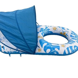 PVC Inflatable <b>Pool</b> Float Single Double Seat with Canopy Swimming <b>Pool</b> Beach Lounger Back Seat - Product Image 6