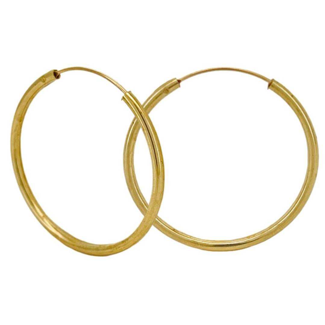 TUBE HOOP EARRINGS 1.5X30mm PLAIN