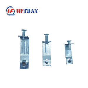 Support de fixation pour goulotte de câbles, accessoires de construction en acier inoxydable galvanisé argenté, pince pour supports de goulotte de câbles - Product Image 5