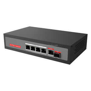 สวิตช์ PoE 6พอร์ตความเร็วสูง FL-FG04011P พอร์ตกิกะบิตพอร์ต4 POE 65W พร้อมพอร์ตไฟเบอร์1 SFP สำหรับกล้อง IP NVR - Product Image 1