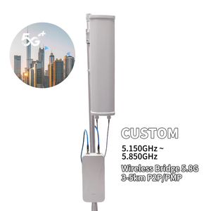 OEM ODM 11ax WiFi 6 <span class=keywords><strong>Antenne</strong></span> Wi-Fi CPE étanche extérieure 5-10km Transmission de données 5GHz 900Mbps couverture de signal jeu de puces Qualcomm - Product Image 1