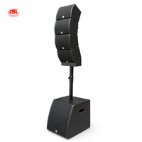 Système de sonorisation compact T1 T2 avec haut-parleur supérieur de 6 pouces et caisson de basses actif de 12 pouces 1000W en contreplaqué de bouleau pour la performance