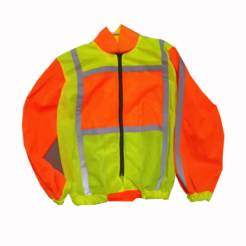 Custom Security Jacket Safety Reflective Vest with Logo Reflective Road Safety Vest with Pocket