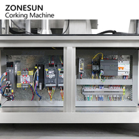 Machine automatique de bouchage de bouteilles de vin ZONESUN ZS-XG21U avec presse-capsule en forme de T et alimentateur en T