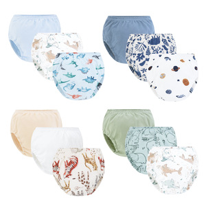 2025 été mignon dessin animé enfants coton couches <span class=keywords><strong>de</strong></span> <span class=keywords><strong>bain</strong></span> avec garde-fuite pour garçons et filles tout-petits - Product Image 2