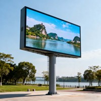 Sistema Completo Llave en Mano, Pantalla LED Impermeable Portátil de 2 Metros de Altura para Publicidad en Video Wall, Pantalla LED para Exteriores para Marketing
