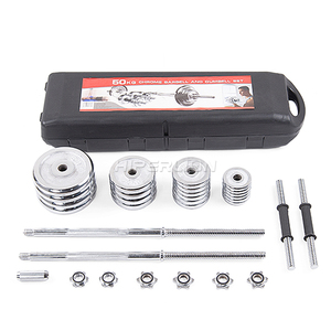 Juego <span class=keywords><strong>de</strong></span> Mancuernas y Barra con <span class=keywords><strong>Pesas</strong></span> <span class=keywords><strong>de</strong></span> 10 Libras (4 Kg) para Gimnasio en Casa, Marca Grip, Nepal Qatar Lbs Fitness - Product Image 3